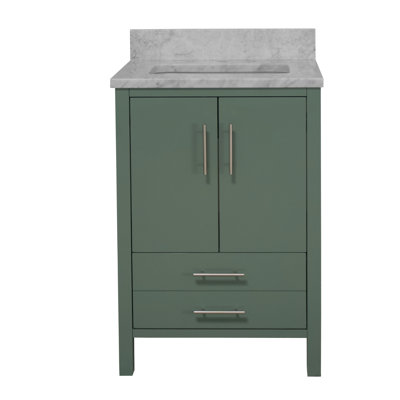 Kiara 24" Carrara Marble Single Bathroom Vanity