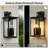 Droagh 4-Light 17.3'' H Outdoor Iron Wall Lantern with Dusk to Dawn Sensor
