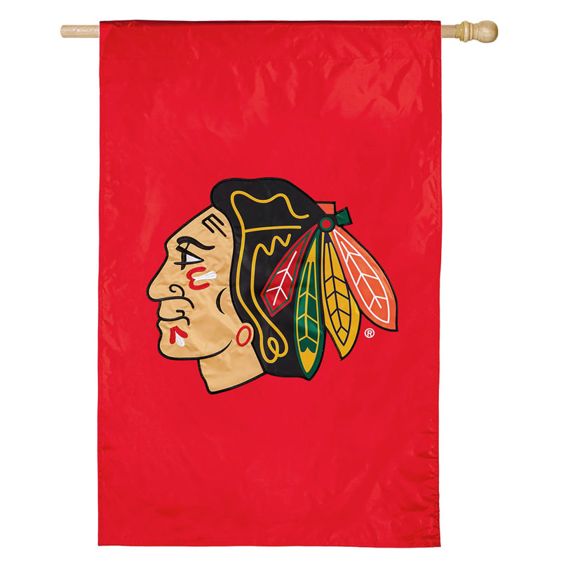 Applique Flag, Reg, Chicago Blackhawks