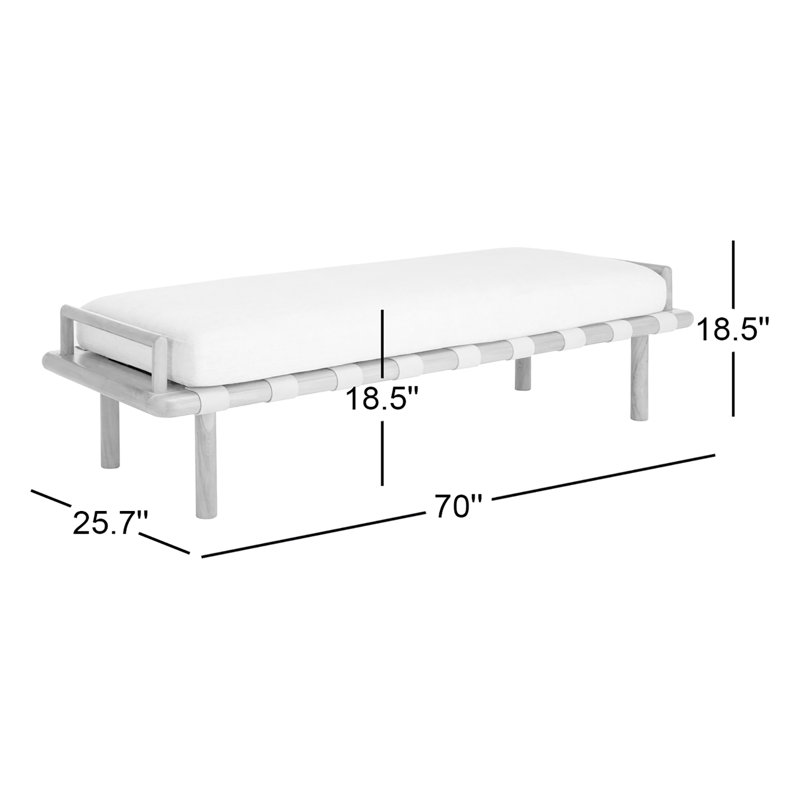 Arturo Upholstered Bench, Black