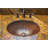 19" Oval Under Counter Hammered Copper Bathroom Sink-12478425