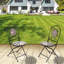 2 - Person Patio Dining Set with Round Table , Cushions Included