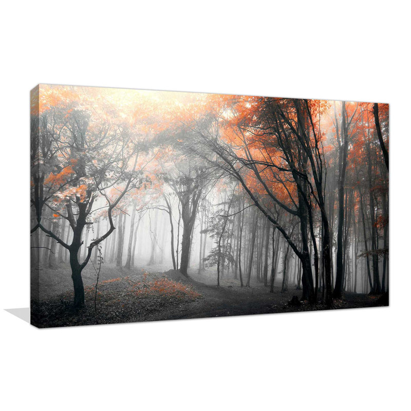 Autumn Woods I par - photographie, Toile tendue, H 36 po x l 60 po x P 1,5 po