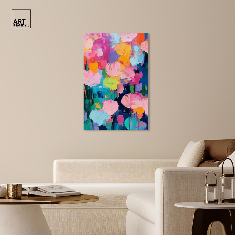 Toile «Glide of Colours» par Art Remedy, Toile tendue, H 45 po x l 30 po