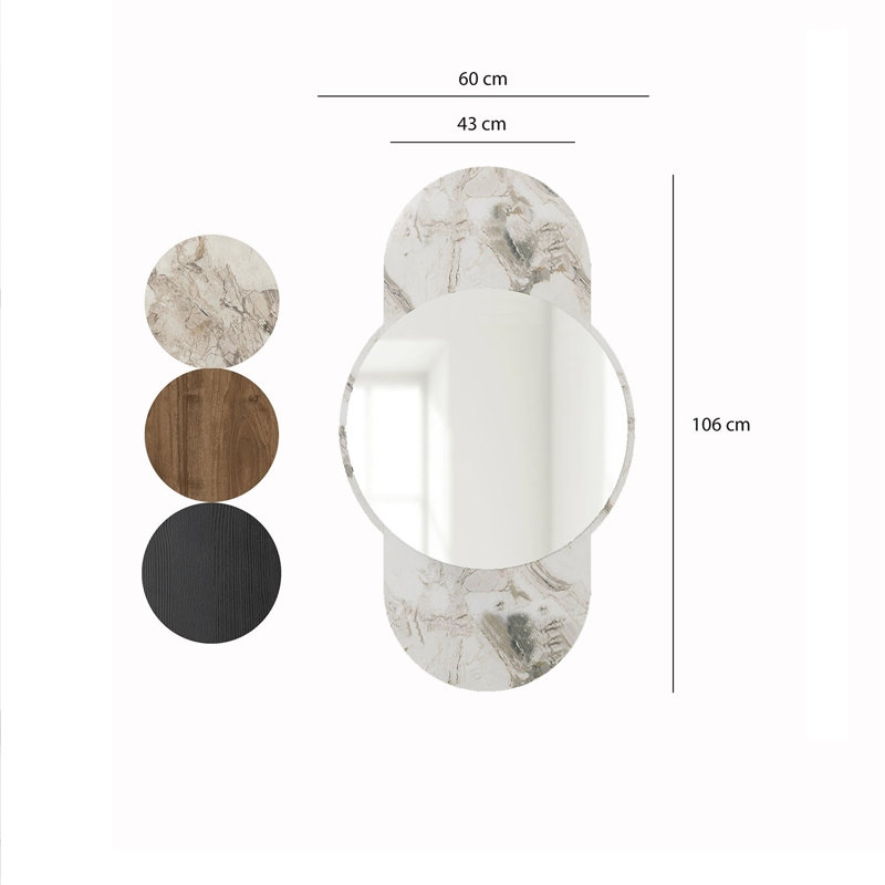 Bisou Round Wall Mirror