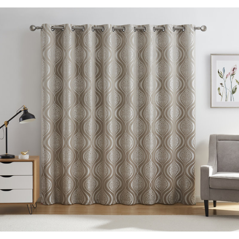 Petrie Curtain Single Panel, Taupe