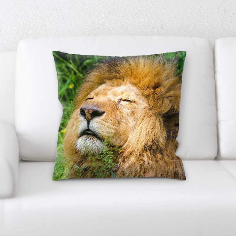 Coussin de lion africain