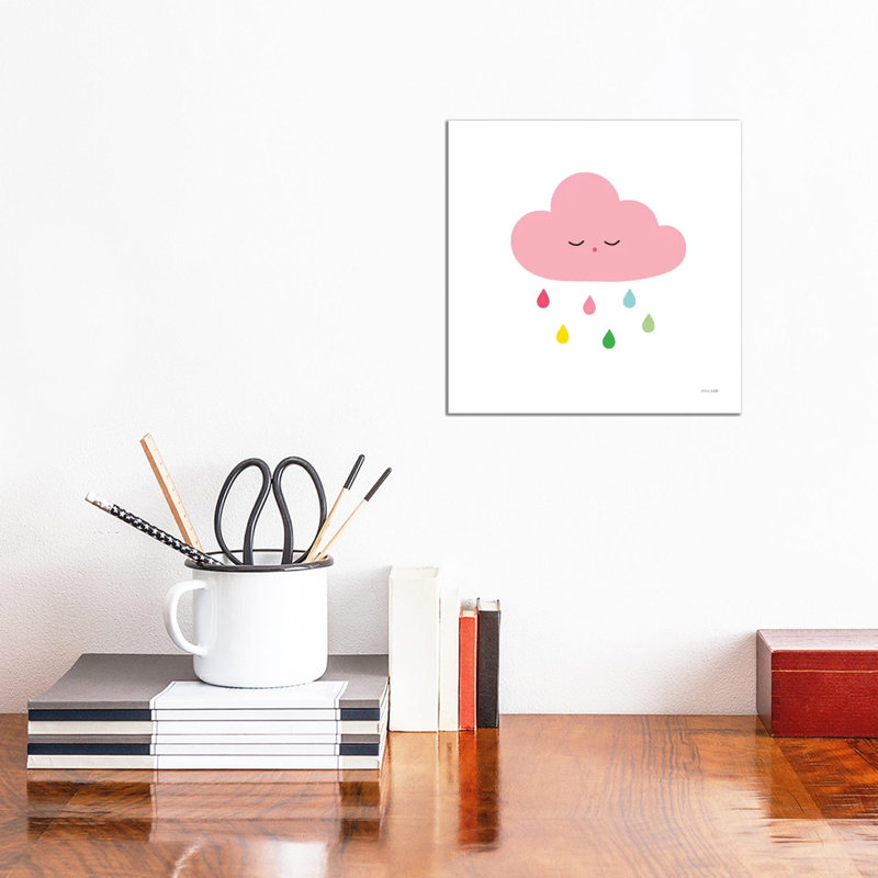 Sleepy Cloud Li - Wrapped Canvas Print, 30.48 cm H x 30.48 cm W