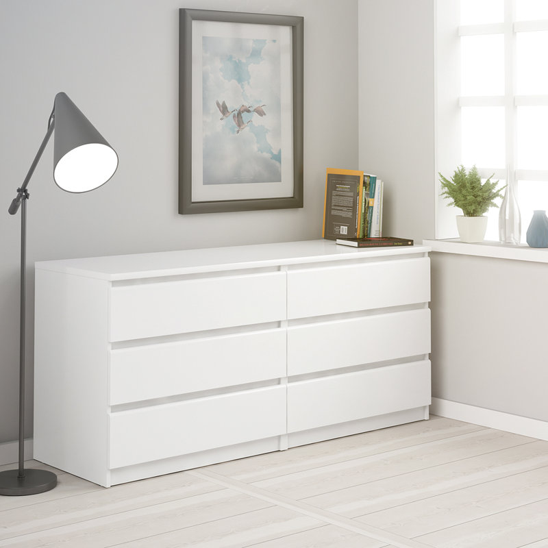 Caton 6 - Drawer Chest of Drawers, Black