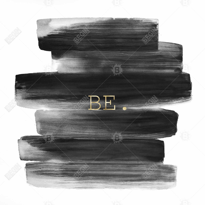 Be. - 16"x16" Throw pillow - Poly twill - Print on demand, Polyester, 16"H x 16"W