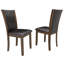 Ensemble de table de salle à manger 6 pièces avec banc et chaises de style rustique campagnard-2076301286-2076301280-2076301282