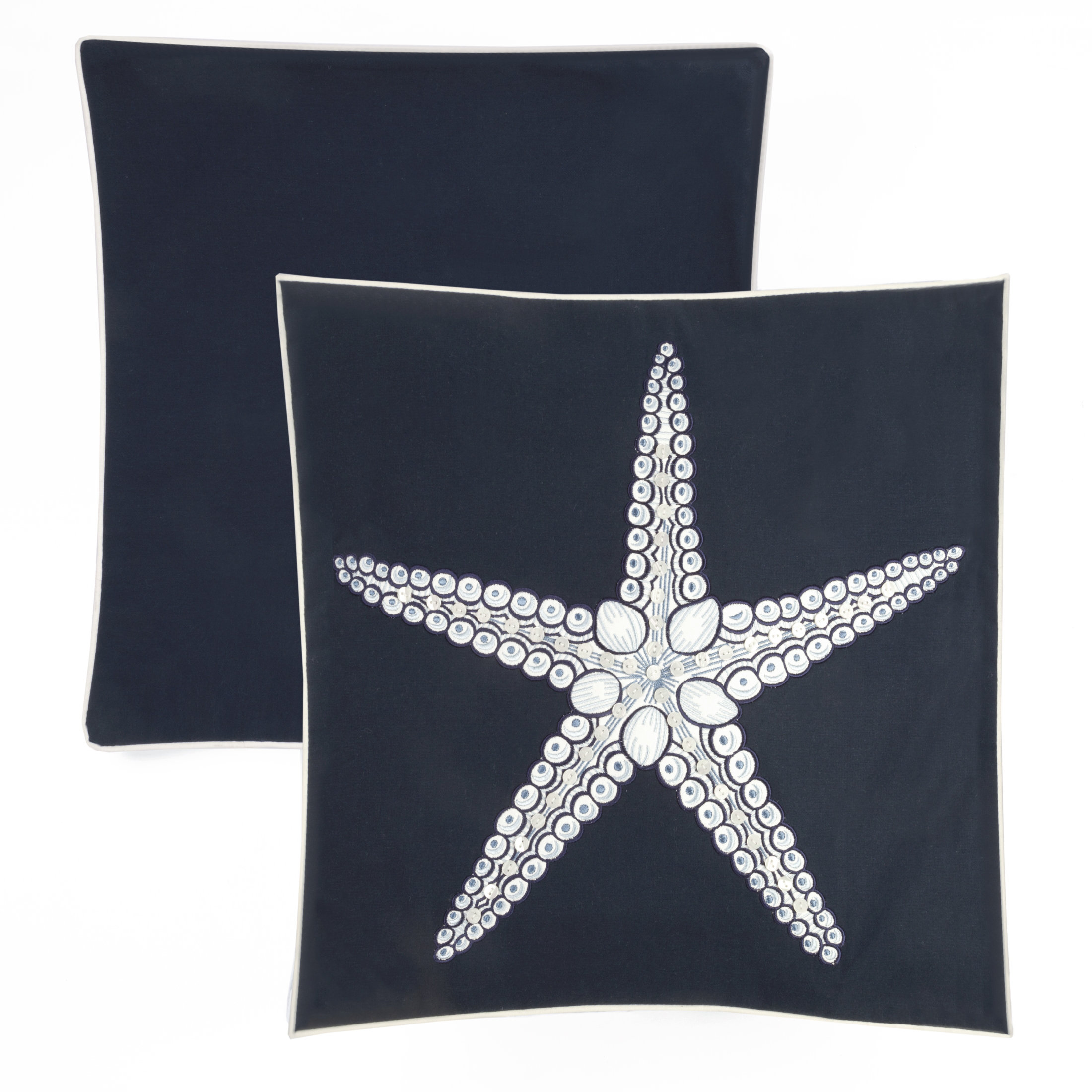 Panama Jack Embroidered Cotton Reversible Throw Pillow Wayfair