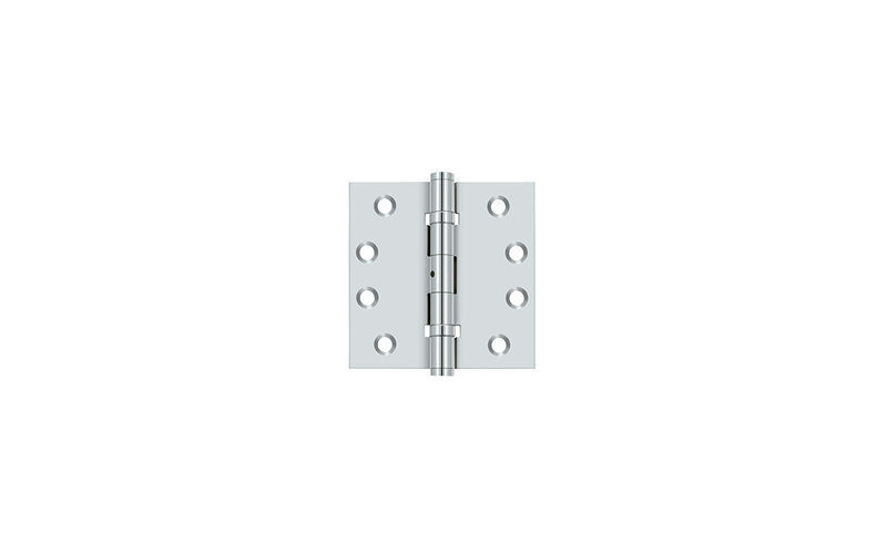 102'' x 102'' Butt Bearing Hinge, Polished Chrome