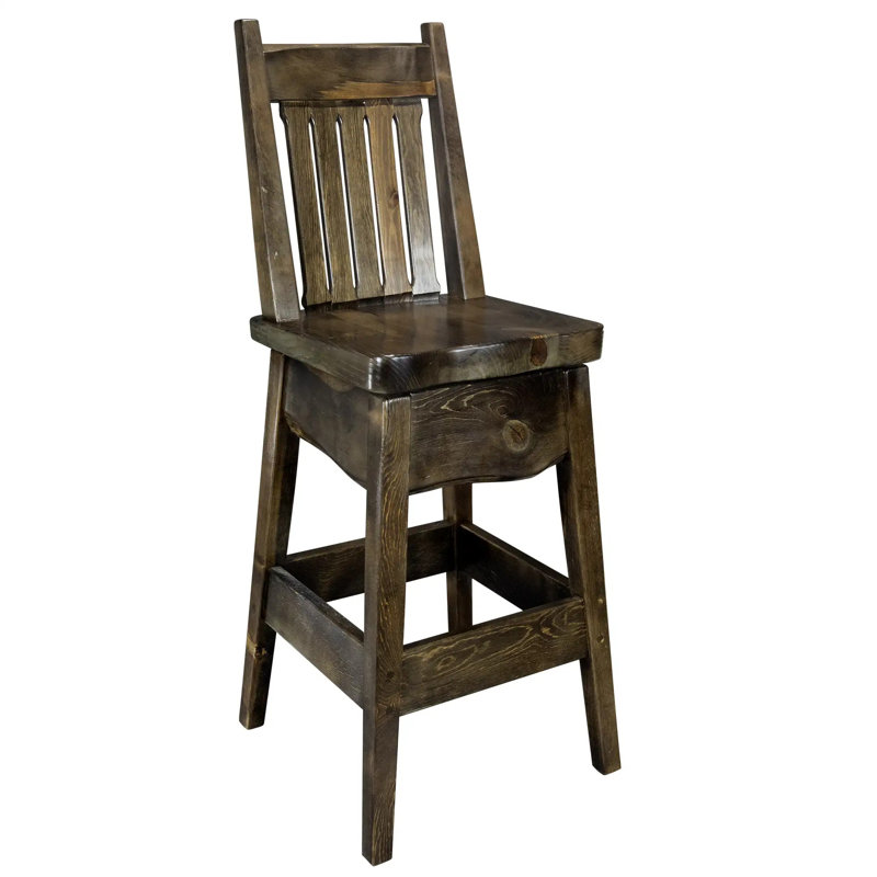 Tabouret de bar Big Sky, Teinture provincial / laque transparente