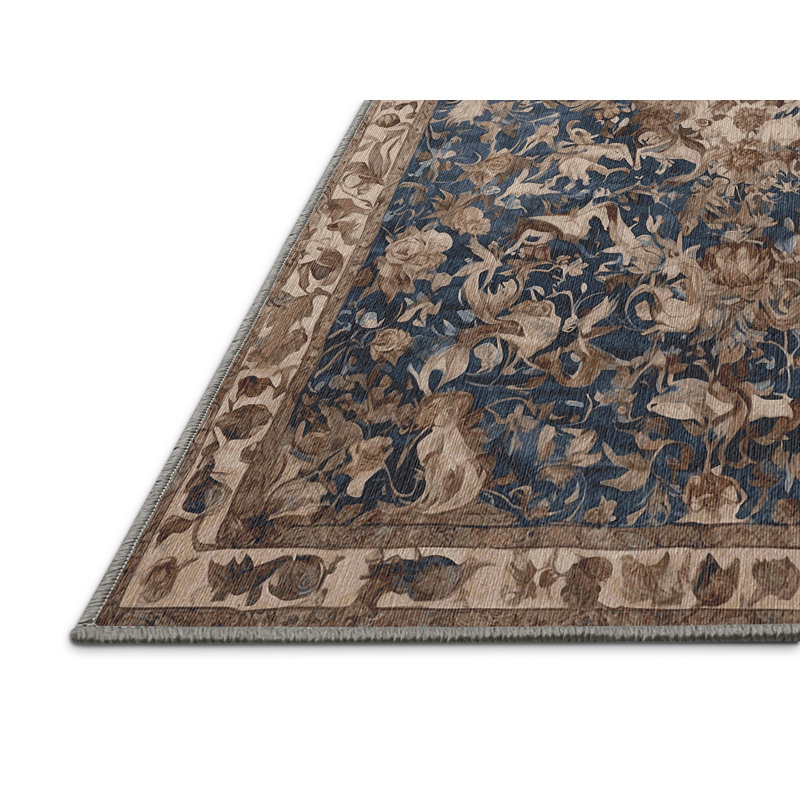Machine Washable Purple Area Rug, Rectangle 8' x 10'