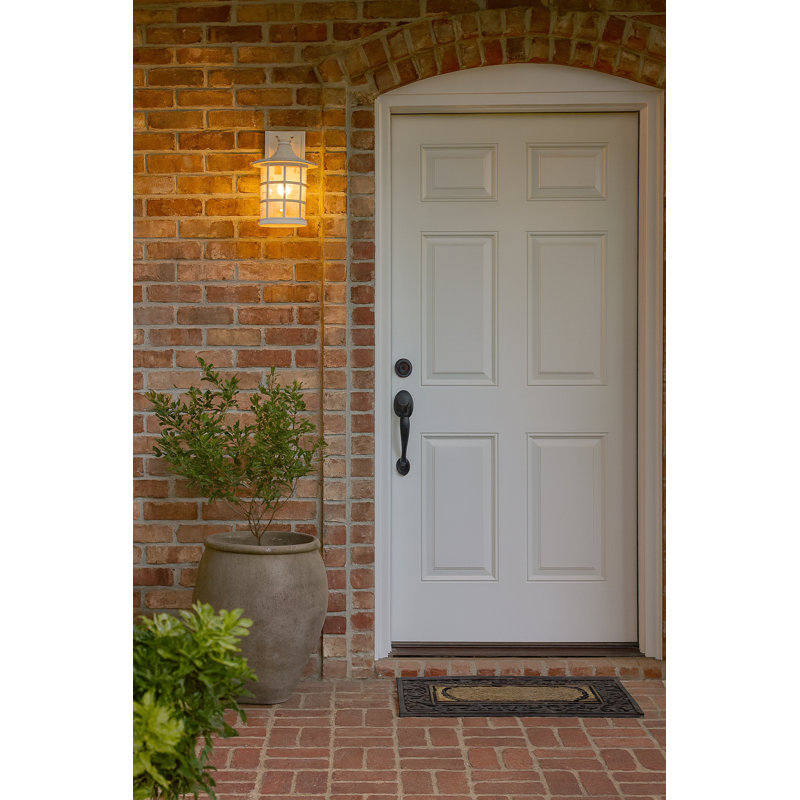 Freeport White 1 - Bulb Outdoor Wall Lantern, 12.25" H x 8" W x 9" D, White