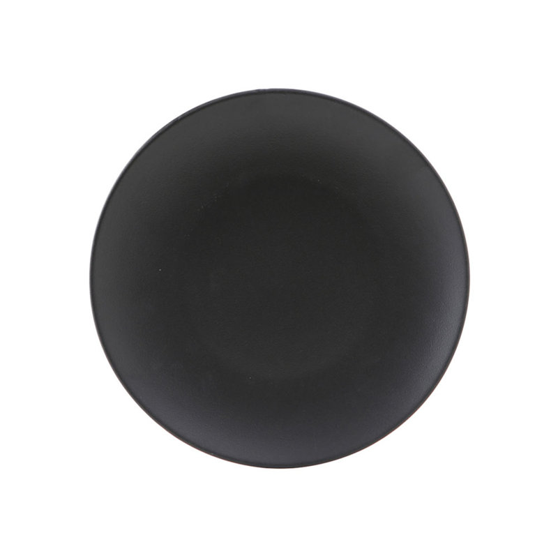 Assiette plate 10 po couper Zion, Noir