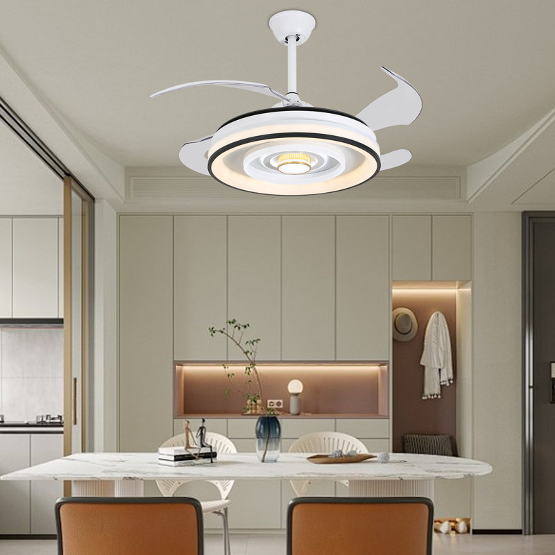 Ventilateur de plafond 42 po avec lumières DEL Lataiya