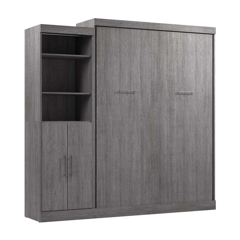 Velora Murphy Storage Bed, Bark Gray, Queen