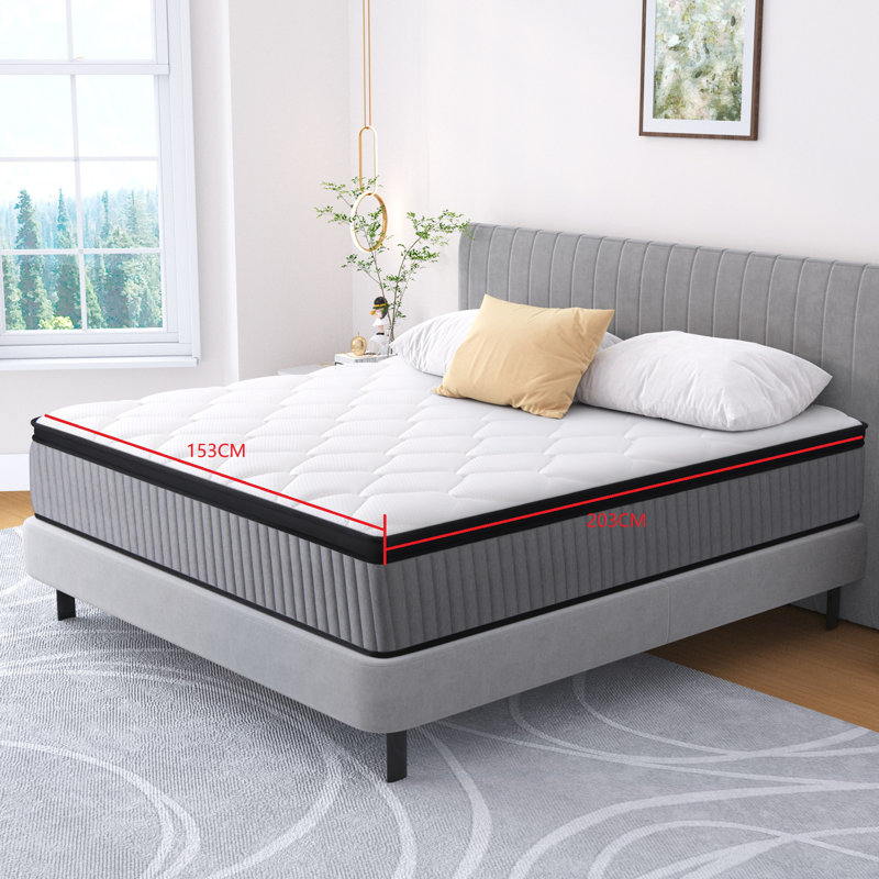 10 inch Full gel memory foam large mattress, suitable for cool nights and decompression, medium plush mattress, happiness