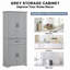 Armoire de rangement de salle de bain avec portes et tiroir, plusieurs espaces de rangement, tablette réglable-114198229
