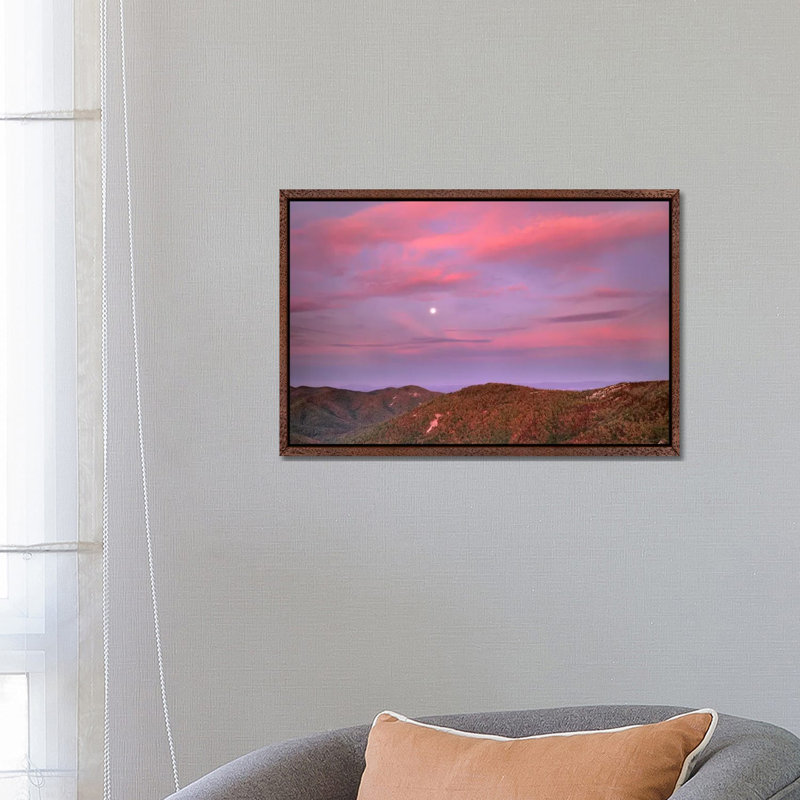 Moon Over Blue Ridge Range And Lost Cove Cliffs, Blue Ridge Parkway, North Carolina by Tim Fitzharris - Gallery-Wrapped Canvas Giclée on Canvas