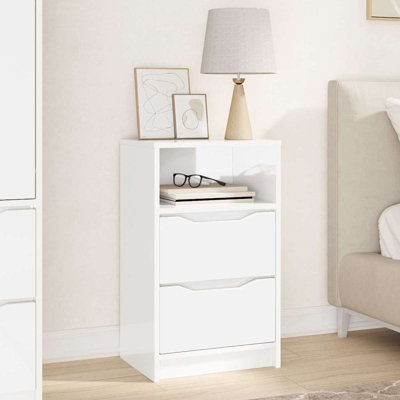 40cm W Manufactured Wood Bedside Table