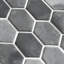 Carreau de mosaïque en verre recyclé hexagonal 10,75 po x 10,12 po-94516511