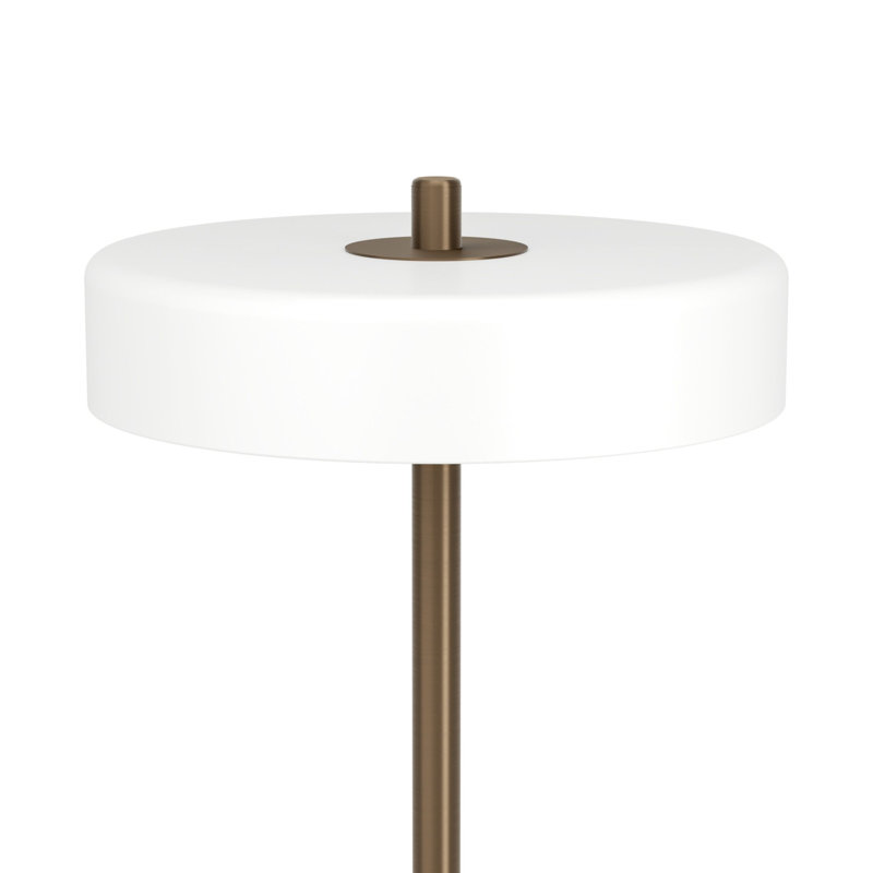 Plastic and Steel Standard Table Lamp, Dark Bronze