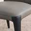 Chaise de salle à manger rembourrée en cuir véritable 21 po de large moderne sans assemblage (ensemble de 2)-1039520453-1028778384