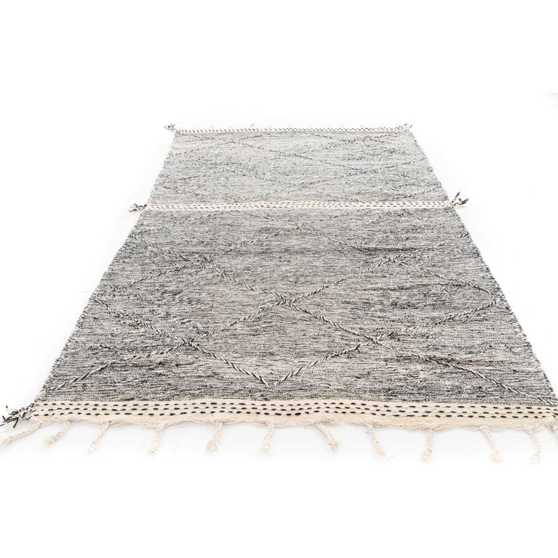 Tapis noir et blanc Odea