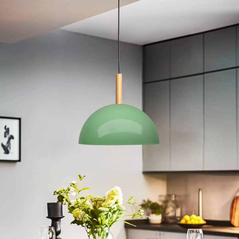 Lustre réglable élégant, couleur menthe, corps en métal, hauteur de 25 à 39,4 pouces, plaque de base de 4,5 x 2,8 pouces | Douille E27, 40 W maximum | Parfait pour les salons et salles à manger modernes, design élégant et fonctionnel