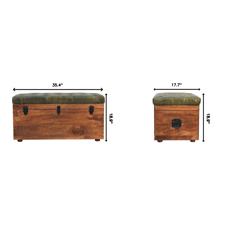 Banc de rangement en bois