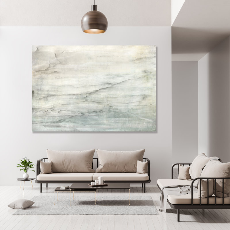 Tranquil Seas Painting by Austin Beiv, Glass Coat, 47" H x 68" W x 1.5" D