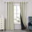 Bursaite 100 Percent Blackout Double Layers Lined Curtain Panel Pair-1142646902-1142647683