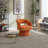 Rachedi 360° Swivel Velvet Barrel Accent Chair with Curved Backrest-117872105