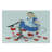Ambesonne Alice in Wonderland Tempered Glass Cutting Board Lady with Tea Multicolor