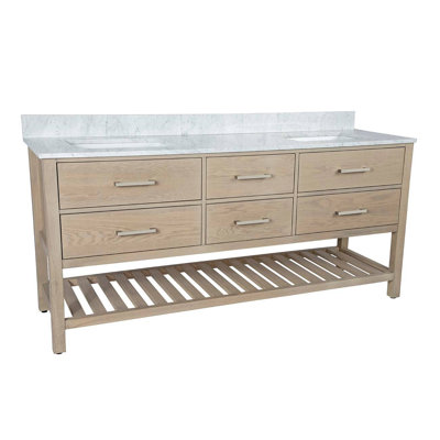Ensemble de meuble-lavabo double l 72 po x P 22 po x H 34 po