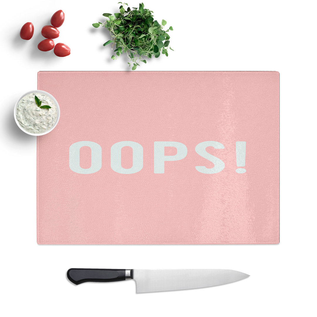 Oops Typography Chopping Board