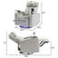 Fauteuil inclinable pivotant électrique à 270 ° Finnegan avec DEL et rangement caché-1008422529