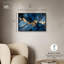 "Dark Blue Texture with Golden Touch I", art mural bleu par -1967551337-1967551340