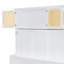 Lit escamotable double avec bureau et armoires en rotin, lit mural peu encombrant pour le bureau personnel-130811489
