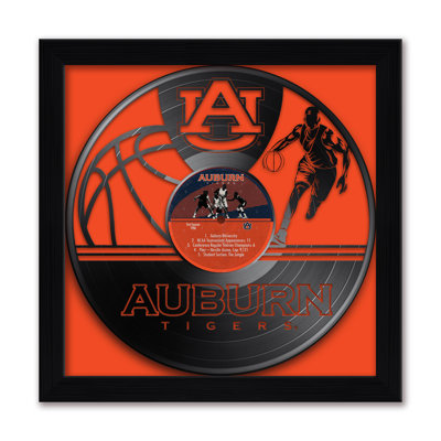 NCAA-CLC TEXAS A&M AGGIES VINYL RECORD BASKETBALL 13"X13" FRAMED PRINT