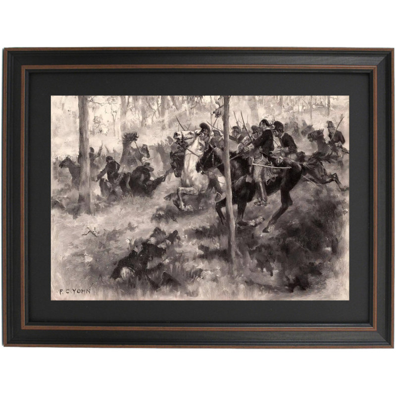 «Hobkirks Hill American Cavalry Charge» par F.C. Yohn, Standard