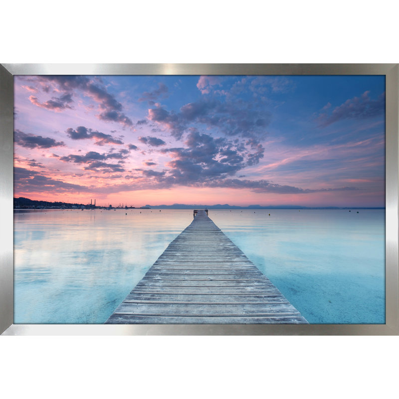 « ocean song », reproduction de photo encadrée, H 27,5 po x l 39,5 po x P 0,75 po