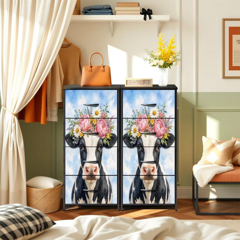 Commode de rangement verticale 4 tiroirs