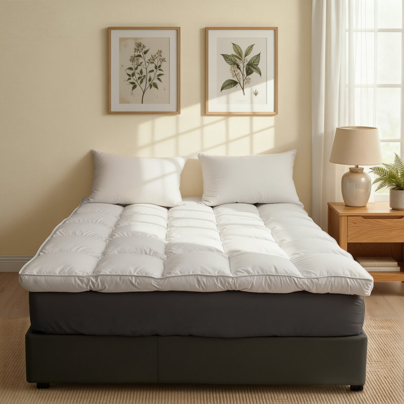 Surmatelas en duvet synthétique 2 po - Sleep by Wayfair ™, Très grand californien, 2"