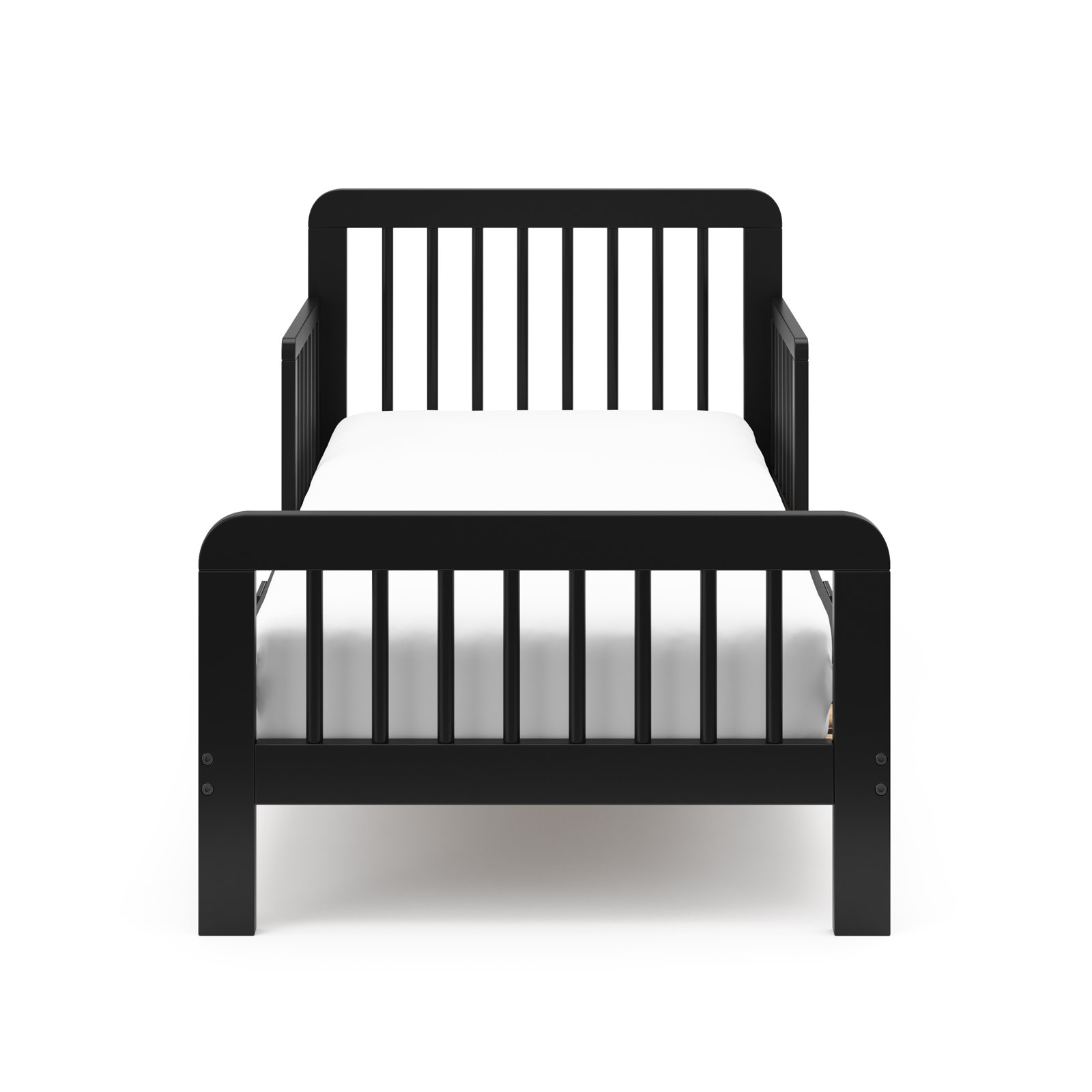 Pasadena Toddler Bed with Guardrails, Black