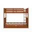 Lits superposés avec 2 tiroirs de rangement en bois massif avec échelle et barrière de sécurité convertible-221942785