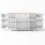 Modern Sideboard with Drawer & Adjustable Shelves, Tip-Over Protection for Kitchen/Living/Bedroom Storage-124830065